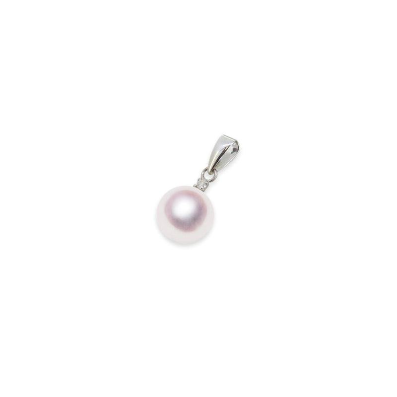 【即納】Pt 7.5㎜　ペンダント D0.01ct - Tensei Pearl Online Store　天成真珠　公式通販ショップ