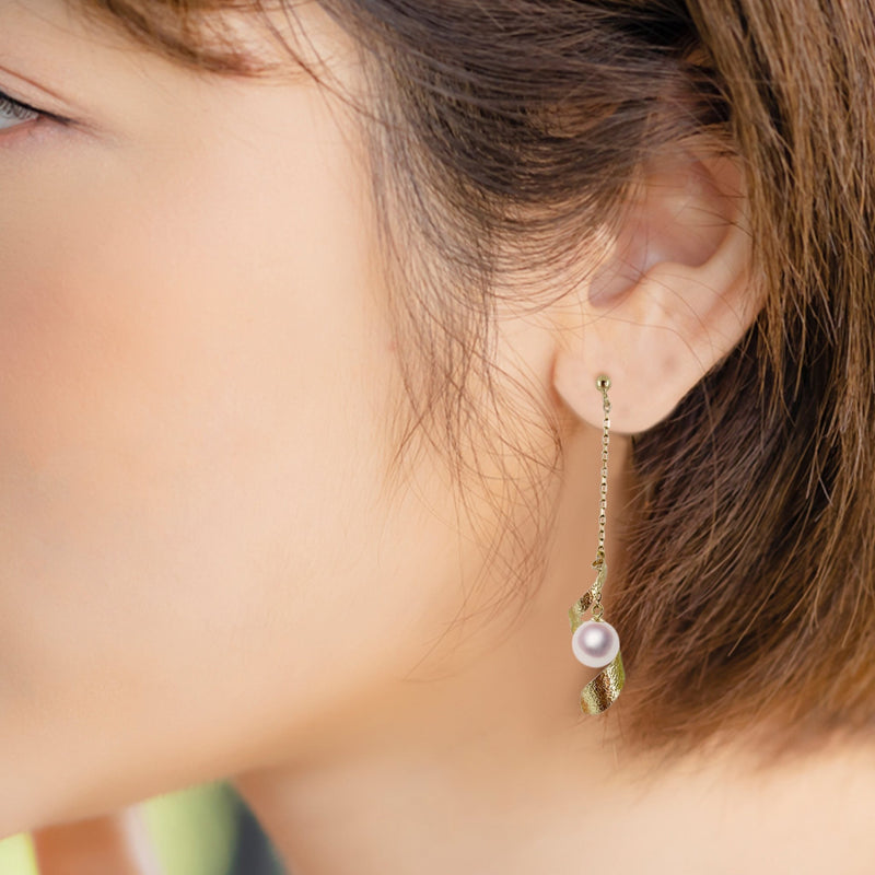 K18 6.0㎜ Design Earrings -TENSEI PEARL ONLINE STORE Tenari Pearl Official Mail Order Shop