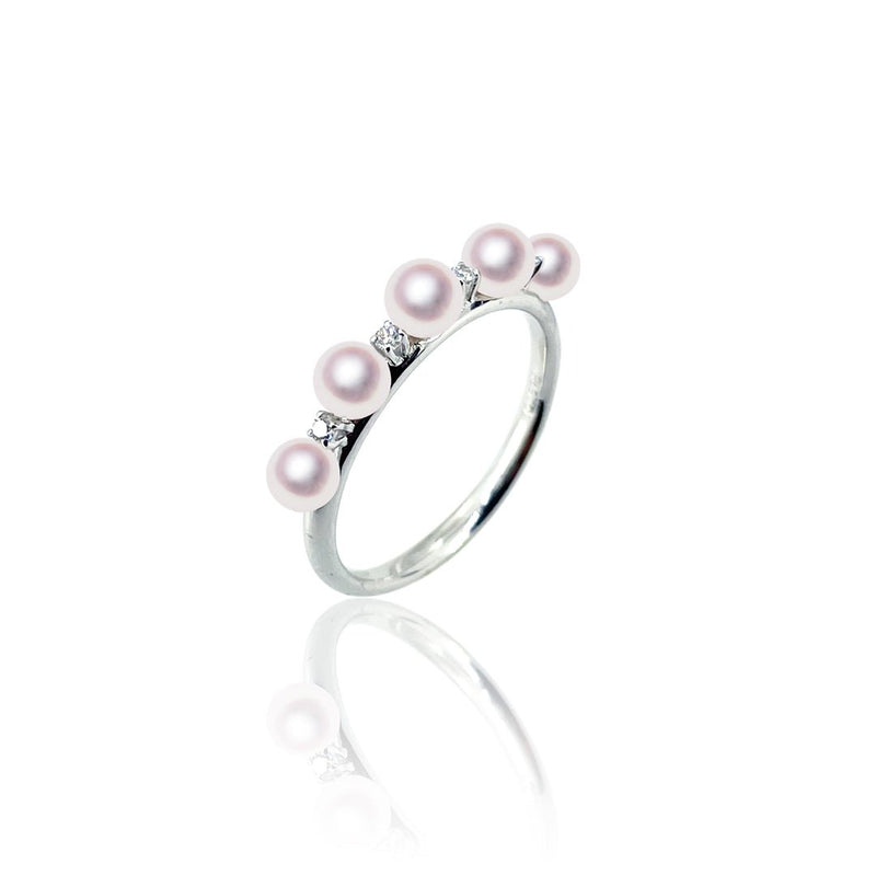 K18WG 3.5㎜ Ring D0.05ct -TENSEI PEARL ONLINE STORE Tenari Pearl Official Mail Order Shop