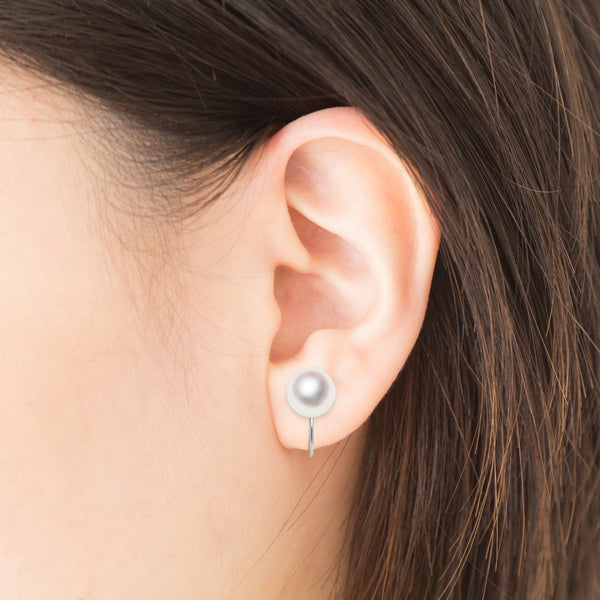 SV 8.0㎜ Unchecked Color Simple Earrings -TENSEI PEARL ONLINE STORE Tensei Pearl Official Mail Order Shop